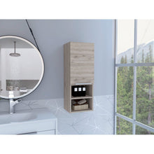 Load image into Gallery viewer, Wood Floating Single Door Bathroom Vanity - Light Gray