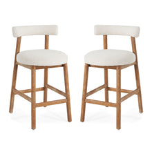 Load image into Gallery viewer, Counter Stool For Kitchen, Dining & Cafe (Set of 2) - Natural / Beige