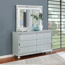Load image into Gallery viewer, Arabesque - 6 Drawer Dresser With Mirror - Silver
