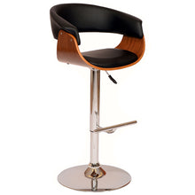 Load image into Gallery viewer, Swivel Low Back Adjustable Height Bar Chair - Black / Brown