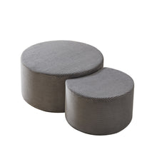 Load image into Gallery viewer, Modern Upholstered Round Coffee Table For Living Room (Set of 2)