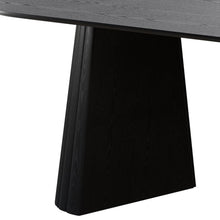 Load image into Gallery viewer, Double Pedestal Base Oval Dining Table - Black