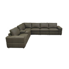 Load image into Gallery viewer, Large - Arm Upholstery Modular Sectional With Custom Configuration - Olive Green