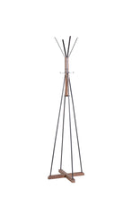 Load image into Gallery viewer, Reclaimed Wood And Metal Freestanding Coat Rack With Hooks Use In Bedroom, Living Room - Natural