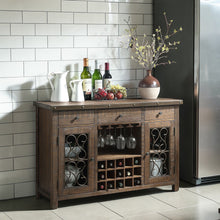 Load image into Gallery viewer, Raphaela - Server With Cup Holder & Wine Rack - Cherry