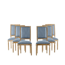 Load image into Gallery viewer, French Country Style Dining Chair With Upholstered Seating And Fluted Legs