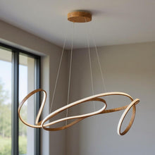 Load image into Gallery viewer, Metal LED Dimmable Smart Enabled Chandelier - Brown