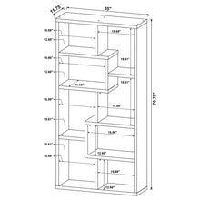 Load image into Gallery viewer, 8 Shelf Geometric Bookcase