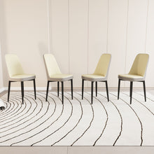 Load image into Gallery viewer, Modern Dining Chair With Cushions And Metal Legs