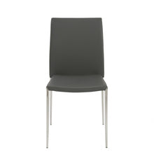 Load image into Gallery viewer, Leather Dining Side Chairs (Set of 2) - Gray
