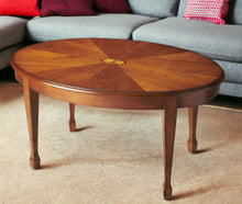 Load image into Gallery viewer, Burl Oval Coffee Table - Brown