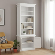 Load image into Gallery viewer, Adjustable Four Tier Bookcase (397126) - White