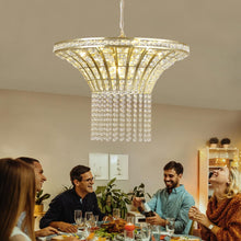 Load image into Gallery viewer, 18" Chandelier Crystal Ceiling Light - Clear