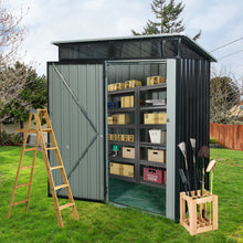 Load image into Gallery viewer, Outdoor Metal Storage Shed Transparent Plate