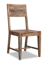 Load image into Gallery viewer, Solid Wood Open Back Side Chairs For Dining Room (Set of 2) - Brown