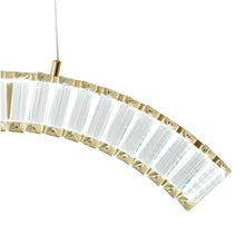 Load image into Gallery viewer, Metal LED Dimmable Chandelier - Clear / Gold