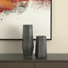 Load image into Gallery viewer, Hexagonal Table Vases (Set of 2) - Black