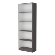 Load image into Gallery viewer, Five Tier Bookcase (546195) - Gray / White