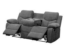 Load image into Gallery viewer, Kalen - Chenille Sofa With Drop Down Table - Gray