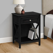 Load image into Gallery viewer, Accent End Table, 2 Tier, Storage Drawer, Transitional Style