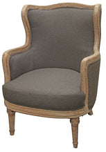 Load image into Gallery viewer, Linen Solid Color Arm Chair - Gray