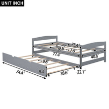 Load image into Gallery viewer, Platform Bed With Trundle
