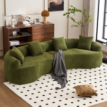 Load image into Gallery viewer, 4 Seater Sofa With Fabric, 30D, 60 Hardness Full Sponge, 4 Pillow For Living Room, Home Furniture Sleeper Sectional Sofa For Apartment