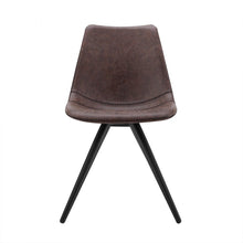 Load image into Gallery viewer, Upholstered Faux Leather Dining Room Side Chairs (Set of 2) - Brown
