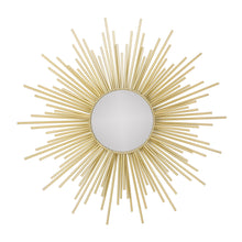 Load image into Gallery viewer, Modern Glam Sunburst Wall Mirror - Gold