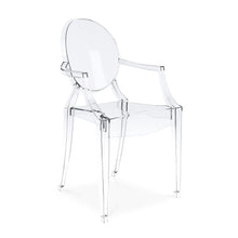 Load image into Gallery viewer, Acrylic King Louis Back Dining Arm Chair - Clear