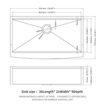 Load image into Gallery viewer, Classic Ceramic Farmhouse Sink Workstation Single Bowl With Durable Finish