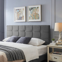 Load image into Gallery viewer, King / California King Sized Headboard - Charcoal Gray