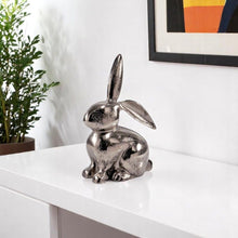 Load image into Gallery viewer, Rabbit Tabletop Sculpture - Silver