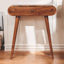 Load image into Gallery viewer, Mini Dressing Table With Foldable Mirror - Caramel