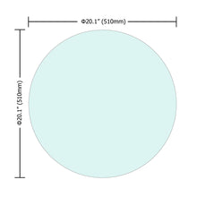 Load image into Gallery viewer, 20" Round Tempered Glass Table Top Clear Glass 1 / 4" Thick Round Polished Edge - Transparent