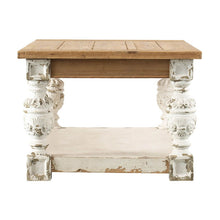 Load image into Gallery viewer, Rectangle Coffee Wooden Coffee Table, French Country Coffee Table - Brown / Antique White