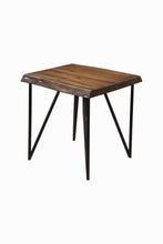 Load image into Gallery viewer, Solid Wood End Table - Black And Wood Brown
