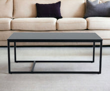 Load image into Gallery viewer, Marble Stone Rectangular Coffee Table - Black And Black