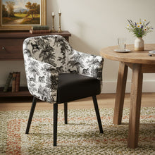 Load image into Gallery viewer, Velvet Dining Arm Chair - Black