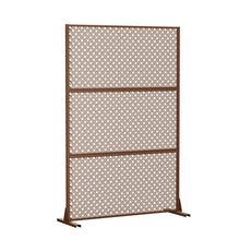 Load image into Gallery viewer, Three Panel Screen Room Divider (720118) - Brown