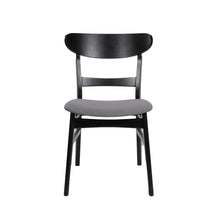 Load image into Gallery viewer, Modern Dining Chair With Upholstered Seat And Wood Frame