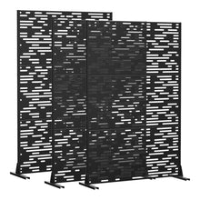 Load image into Gallery viewer, Three Panel Screen Room Divider (562835) - Black