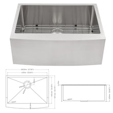 Load image into Gallery viewer, Farmhouse Kitchen Sink Stainless Steel Apron Front