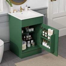 Load image into Gallery viewer, Bathroom Vanity With Sink, Cabinet With Adjustable Shelf