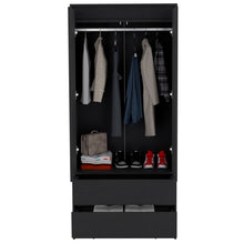 Load image into Gallery viewer, Two Drawer, Combo Dresser - Black