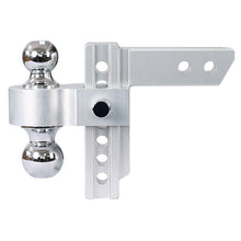 Load image into Gallery viewer, Alu - Adjustable Trailer Drop Hitch With 2" Receiver, 6" Adjustment - Silver