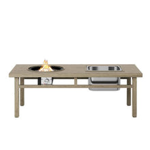 Load image into Gallery viewer, 3 In 1 Outdoor Propane Fire Pit Table 50, 000 BTU With Ice Bucket