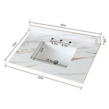 Load image into Gallery viewer, Vanity Top With Undermount Sink And Backsplash, Sintered Stone