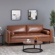 Load image into Gallery viewer, Modern Comfy 3 Seat Sofa With Wooden Legs, For Living Room And Study