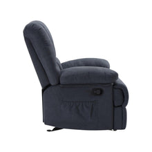 Load image into Gallery viewer, Polyester Blend Manual Recliner (718705) - Blue
